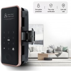 Smart Ηλεκτρονική Κλειδαριά Με Δαχτυλικό Αποτύπωμα Γυάλινης Πόρτας EL-G3